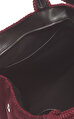 Babycord Bordo Çanta