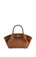 Hana Mini Faux Suede Tote Çanta
