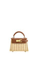 Elise Natural Rattan Dokuma Çanta
