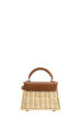 Elise Natural Rattan Dokuma Çanta