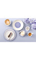 Fleur Bleu Mavi Porselen Çukur Tabak 24 cm