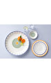 Fleur Soleil Turuncu Porselen Yemek Tabağı 27 cm
