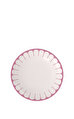 Fleur Cassis Pembe Porselen Yemek Tabağı 27 cm