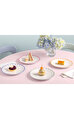 Fleur Cassis Pembe Porselen Yemek Tabağı 27 cm