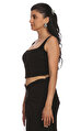 Whar İf Siyah Crop Top