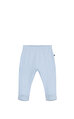 Ayaklı Triko Mavi Pantolon