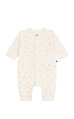 Baskılı Civciv Desenli Pamuklu Bebek Tulum