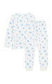 Kalp Baskılı Polar Çocuk Pijama Takım