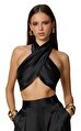 Nookie Siyah Crop Top