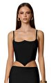 Nookie Siyah Crop Top