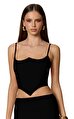 Nookie Siyah Crop Top