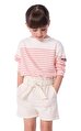Çizgili Pamuklu Çocuk Bluz