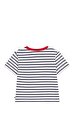 Kısa Kollu Çizgili Pamuklu Çocuk Tişört