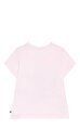 Kısa Kollu Pamuklu Pembe Çocuk Tişört