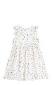 Çiçek Baskılı Kolsuz Pamuklu Çocuk Elbise