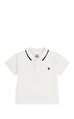 Kısa Kollu Düz Pamuklu Bebek Polo Tişört