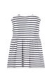 Askısız Çizgili Pamuklu Çocuk Elbise