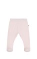 Ayaklı Triko Pudra Pantolon